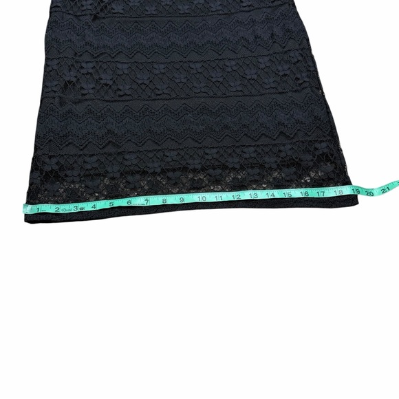 NWT American Rag Black Lace Overlay Off the Shoulder Long Sleeve Blouse - Small - Picture 14 of 16